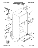 CABINET Diagram and Parts List for TT18AKXDW00  Estate Refrigerator