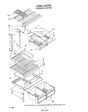 SHELF Diagram and Parts List for ET18HKXTF01  Whirlpool Refrigerator