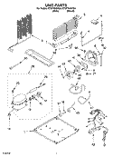UNIT PARTS Diagram and Parts List for ET9FTKXKQ04  Whirlpool Refrigerator