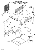 UNIT PARTS Diagram and Parts List for ET8WTKXKT05  Whirlpool Refrigerator