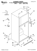 CABINET PARTS Diagram and Parts List for GR9FHMXVB00  Whirlpool Refrigerator