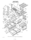 SHELF , LIT/OPTIONAL Diagram and Parts List for KTRS22KWAL00  KitchenAid Refrigerator