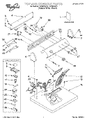 TOP AND CONSOLE, LIT/OPTIONAL Diagram and Parts List for LGR5644JT1  Whirlpool Dryer