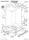 CABINET PARTS Diagram and Parts List for KSSP36QMS00  KitchenAid Refrigerator