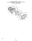 OVEN DOOR , LIT/OPTIONAL Diagram and Parts List for 2045B1A  Roper Range