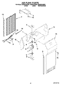 AIR FLOW PARTS, OPTIONAL PARTS (NOT INCLUDED) Diagram and Parts List for GS2SHAXSS03  Whirlpool Refrigerator
