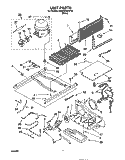 UNIT Diagram and Parts List for 3XARG495WP00  Whirlpool Refrigerator
