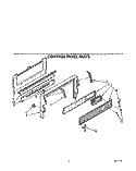 CONTROL PANEL Diagram and Parts List for SF385PEWW3  Whirlpool Range