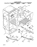 LINER, LIT/OPTIONAL Diagram and Parts List for RT14DKYAL01  Roper Refrigerator