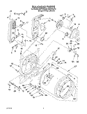 BULKHEAD Diagram and Parts List for KGYS750JT2  KitchenAid Dryer