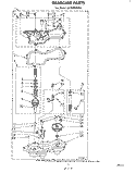 GEARCASE Diagram and Parts List for LA7000XKW2  Whirlpool Washer