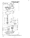 GEARCASE Diagram and Parts List for LHA6400W2  Whirlpool Washer