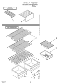 SHELF, OPTIONAL Diagram and Parts List for RT14BKXJW00  Roper Refrigerator