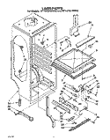 LINER, LIT/OPTIONAL Diagram and Parts List for RT14FCLWW00  Roper Refrigerator