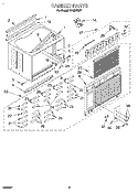 CABINET Diagram and Parts List for CA29WC51  Whirlpool Air Conditioner