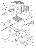 UNIT PARTS Diagram and Parts List for 6ED2FHGXSL00  Whirlpool Refrigerator