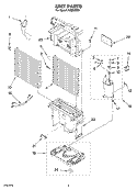 UNIT PARTS Diagram and Parts List for AD50USS1  Whirlpool Dehumidifier