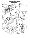 TOP AND CONSOLE Diagram and Parts List for CFA2500W6  Whirlpool Washer