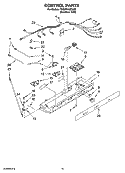 CONTROL PARTS Diagram and Parts List for 7GS2FHAXTA02  Whirlpool Refrigerator