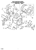 BULKHEAD PARTS, OPTIONAL PARTS (NOT INCLUDED) Diagram and Parts List for 7MLGR4634PQ0  Whirlpool Dryer