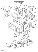 INTERIOR PARTS Diagram and Parts List for GH9115XEB2  Whirlpool Microwave