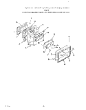 OVEN DOOR Diagram and Parts List for 2492L1A  Roper Range