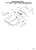 TOP VENTING Diagram and Parts List for KEBC107KBS0  KitchenAid Range
