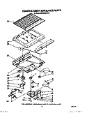 COMPARTMENT SEPARATOR Diagram and Parts List for RT14CKXVW12  Roper Refrigerator