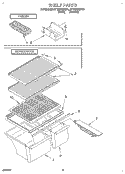 SHELF, LIT/OPTIONAL Diagram and Parts List for RT16VKXDN01  Roper Refrigerator
