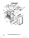 CONTAINER Diagram and Parts List for TF4700XXP0  Whirlpool Trash Compactor