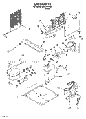 UNIT Diagram and Parts List for GT9SHKXKQ00  Whirlpool Refrigerator