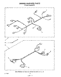 WIRING HARNESS , LITERATURE AND OPTIONAL Diagram and Parts List for SM958PEPW1  Whirlpool Range