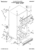 CABINET Diagram and Parts List for TT18HAXBW00  Estate Refrigerator