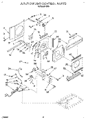 AIR FLOW AND CONTROL Diagram and Parts List for R612  Whirlpool Air Conditioner