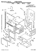 OVEN PARTS Diagram and Parts List for KEMC307KBL03  KitchenAid Microwave Oven Combo