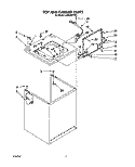 TOP AND CABINET, LIT/OPTIONAL Diagram and Parts List for LA9320XYW0  Whirlpool Washer