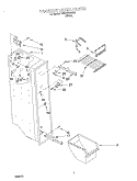 FREEZER LINER Diagram and Parts List for TS22AEXHW01  Whirlpool Refrigerator