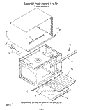 CABINET AND HINGE Diagram and Parts List for MW8400XS2  Whirlpool Microwave
