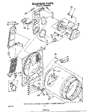SECTION Diagram and Parts List for LE7685XPW1  Whirlpool Dryer