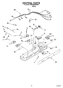 CONTROL Diagram and Parts List for 3XES2SHGKQ00  Whirlpool Refrigerator