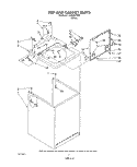 TOP AND CABINET , LITERATURE AND OPTIONAL Diagram and Parts List for LA3400XTW0  Whirlpool Washer
