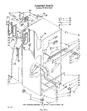 CABINET Diagram and Parts List for ET18HKXTF02  Whirlpool Refrigerator