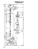 GEARCASE Diagram and Parts List for 6LA5400XWW1  Whirlpool Washer