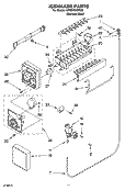 ICEMAKER PARTS Diagram and Parts List for GT2SHMXMS02  Whirlpool Refrigerator