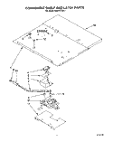 COMPONENT SHELF AND LATCH Diagram and Parts List for KEBI141XBL1  KitchenAid Wall Oven