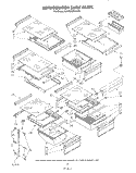 REFRIGERATOR SHELF , LIT/OPTIONAL Diagram and Parts List for KSRT26DTPL00  Whirlpool Refrigerator