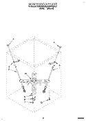 SUSPENSION Diagram and Parts List for RAM4143AL2  Whirlpool Washer
