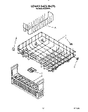 LOWER RACK Diagram and Parts List for KUDS22ST1  KitchenAid Dishwasher