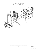 CONTROL PANEL Diagram and Parts List for RM286PXV2  Whirlpool Microwave Oven Combo