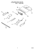 TOP VENTING PARTS, MISCELLANEOUS PARTS Diagram and Parts List for YRBS275PDQ5  Whirlpool Wall Oven
